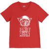 Family Trip To Moon V-Neck Tee