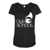 old school Maternity Scoop Neck T-shirt