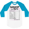 August Girl Facts Virgo 3/4 Sleeve Shirt