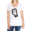 bad skull Ladies Curvy T-Shirt