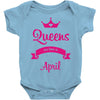 queens are born in april Baby Onesie