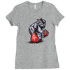 mma bulldog final Ladies Fitted T-Shirt