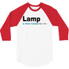 lamp   brick tamland likes this facebook thumbs up mens white t shirt 3/4 Sleeve Shirt