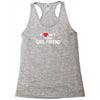 i love my crazy girl friend Racerback Tank