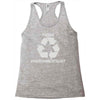 pesky environmentalist Racerback Tank