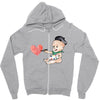 Cute Painter Zipper Hoodie