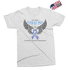 my hero is now my angel stomach cancer awareness Exclusive T-shirt