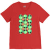 sad alien and daisy nineties grunge pattern V-Neck Tee
