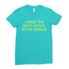 best sister crazy scary Ladies Fitted T-Shirt