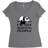 im Not Morning People Women's Triblend Scoop T-shirt