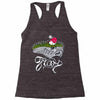 don't step on the grass Racerback Tank