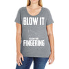 alien blow it fingering Ladies Curvy T-Shirt