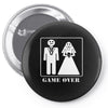 wedding funny game over Pin-back button