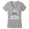 what would macgyver do Women's V-Neck T-Shirt
