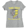this test was a piece of cake Ladies Fitted T-Shirt