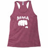 fighting mixed martial arts fist Racerback Tank