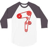 strap of the distribution of the engine 3/4 Sleeve Shirt