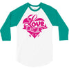 love (3) 3/4 Sleeve Shirt