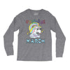 unicorns are born in march cute unicorn Long Sleeve Shirts
