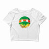 pizza turtle Crop Top