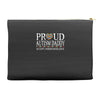 proud autism daddy Accessory Pouches