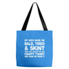 my kids made me bald tired funny Tote Bags