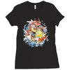 shining splash koi Ladies Fitted T-Shirt