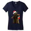 yoda christmas Women's V-Neck T-Shirt