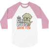 This Girl Loves Shih Tzu 3/4 Sleeve Shirt