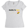 Daddy to Bee Baby Girl Women's Triblend Scoop T-shirt