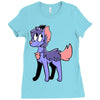 yorkie palette custom Ladies Fitted T-Shirt