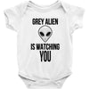 grey alien Baby Bodysuit