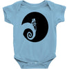 nightmare before christmas black logo Baby Bodysuit