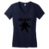 beast muscle guy workout Women's V-Neck T-Shirt