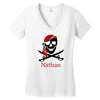 personalized pirate Women's V-Neck T-Shirt