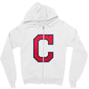 alphabet C Zipper Hoodie