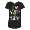 shoes bags natural hair Maternity Scoop Neck T-shirt