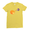 pluto hearts charon Ladies Fitted T-Shirt
