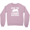 save the chubby unicorns Crewneck Sweatshirt