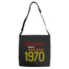 awesome since november 1970 Adjustable Strap Totes
