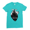 eiffel heart Ladies Fitted T-Shirt