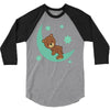 brown sleep 3/4 Sleeve Shirt