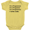 Revolution I Write Code Baby Onesie