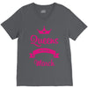 queens are born in march V-Neck Tee