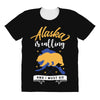 alaska is calling and i must go All Over Women's T-shirt