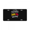 you can't buy happiness but you can live in canada License Plate