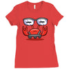 red crabby Ladies Fitted T-Shirt