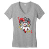 quinn of diamonds Women's V-Neck T-Shirt
