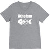 atheism fish skeleton V-Neck Tee