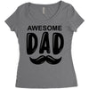 awsome dad Women's Triblend Scoop T-shirt